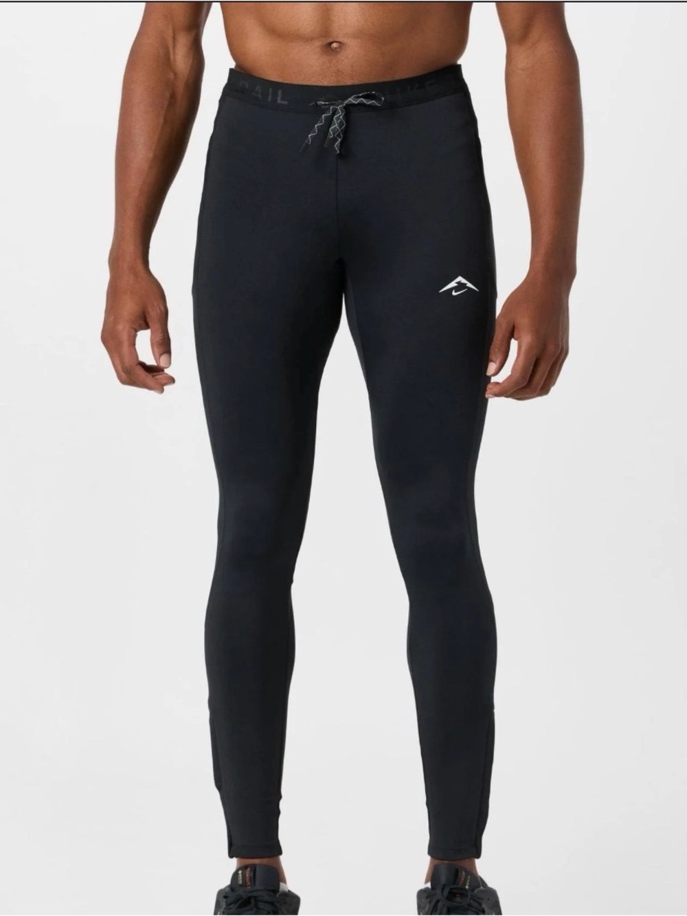 Nike Black Men's Running Tights with Subtle Logo